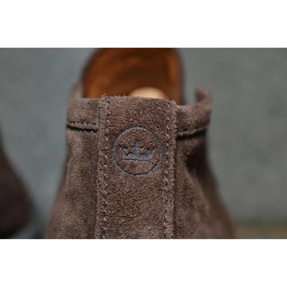 Peter Millar Boots Mens 13 Brown Suede Slip On Ankle Casual Collection Shoes